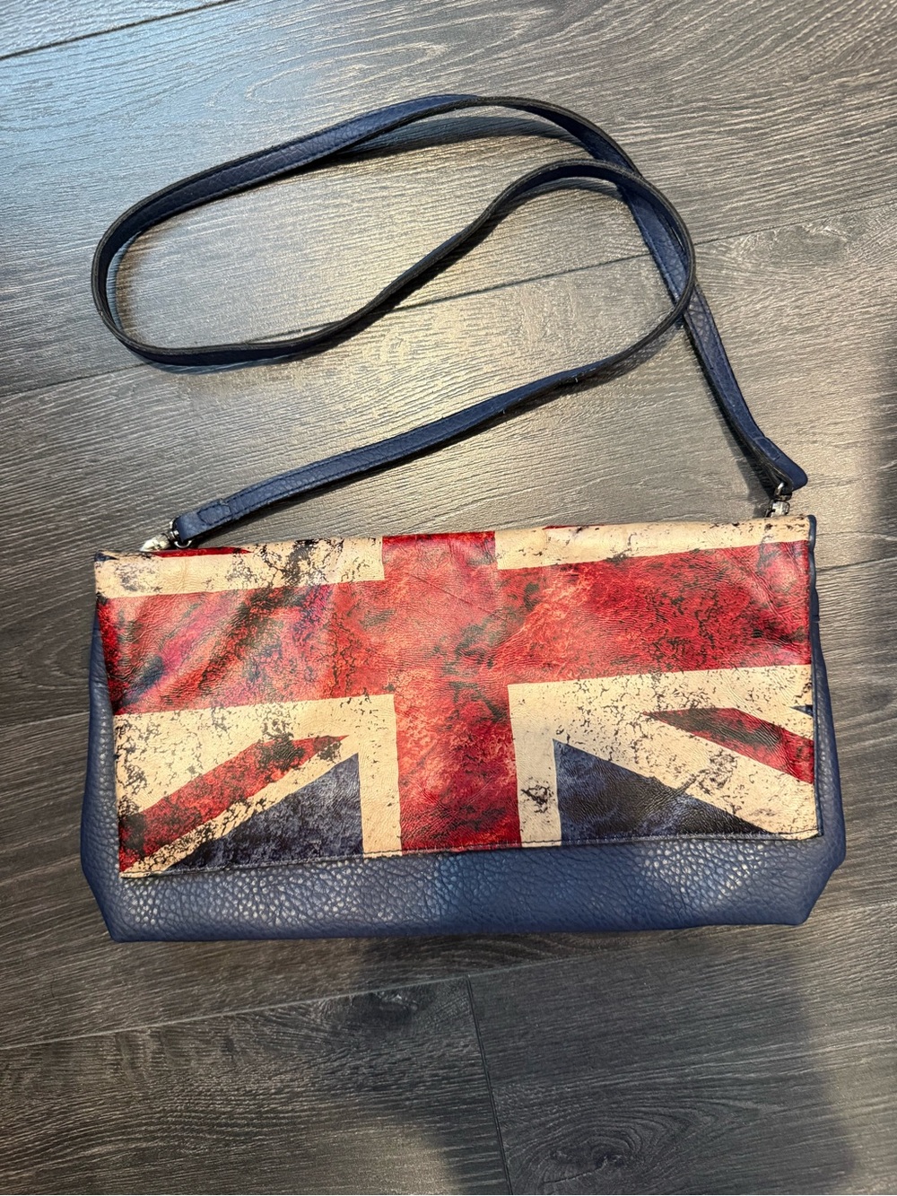Union Jack Crossbody Clutch in Red, Navy & Cream
